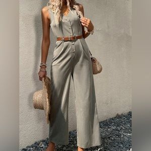 Large green work attire jumpsuit